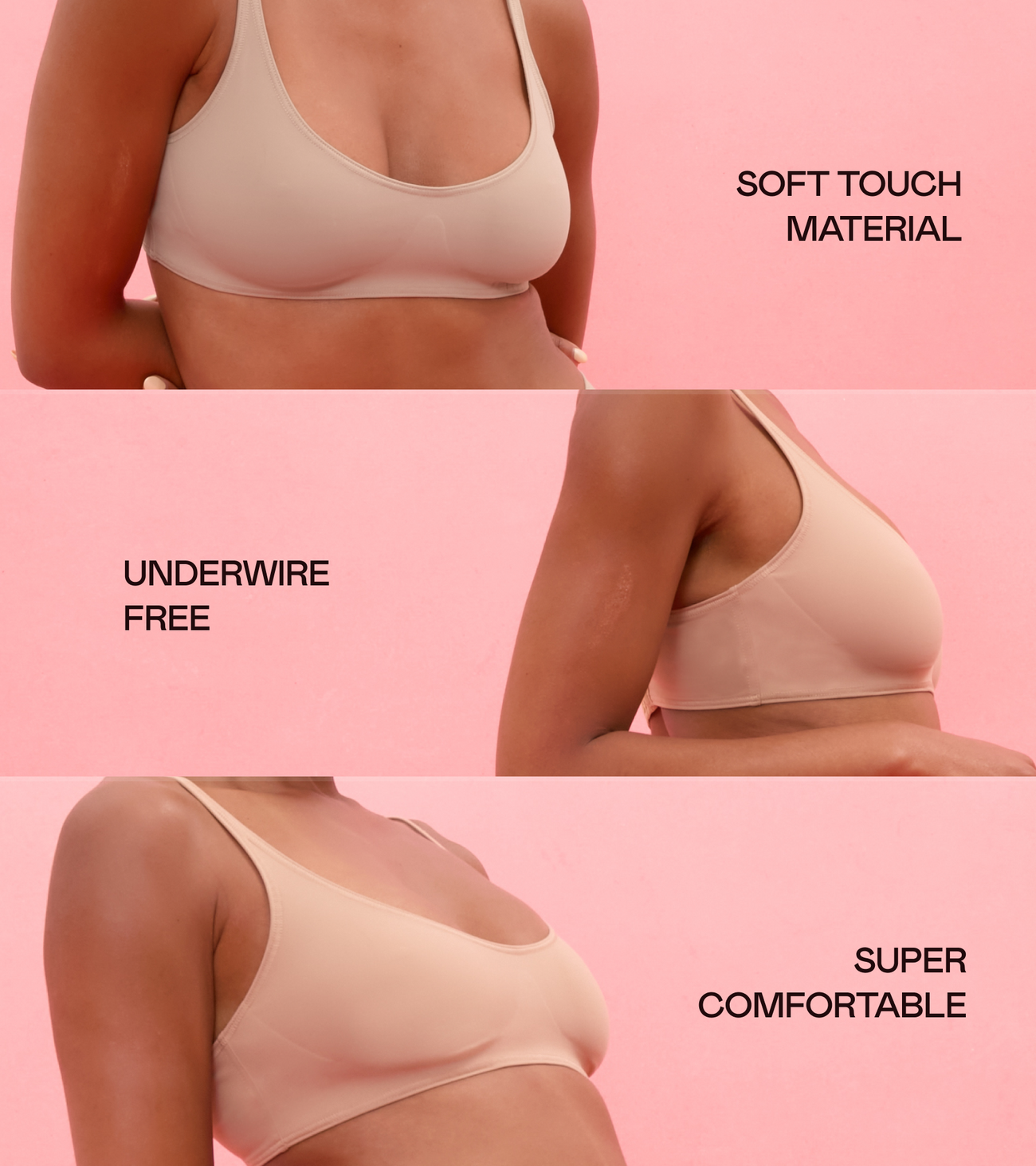 Aurora - Bonded Bra - Beige