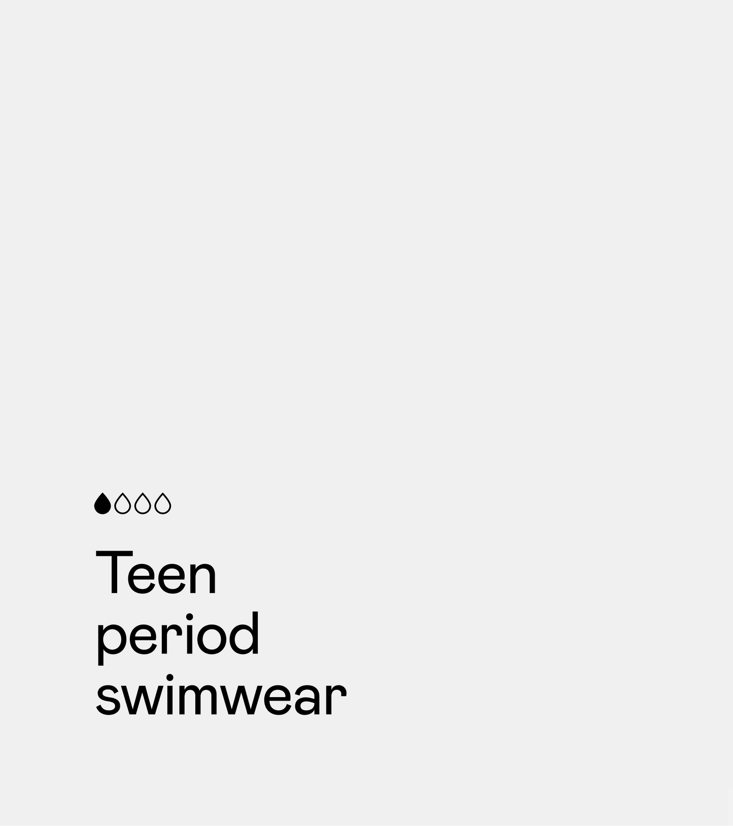 Period swimwear - Teen - Black
