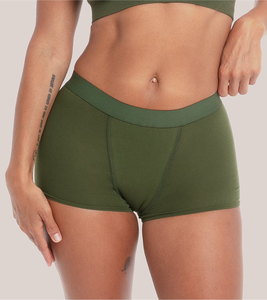 Boxer Short - Organic cotton - Forest green