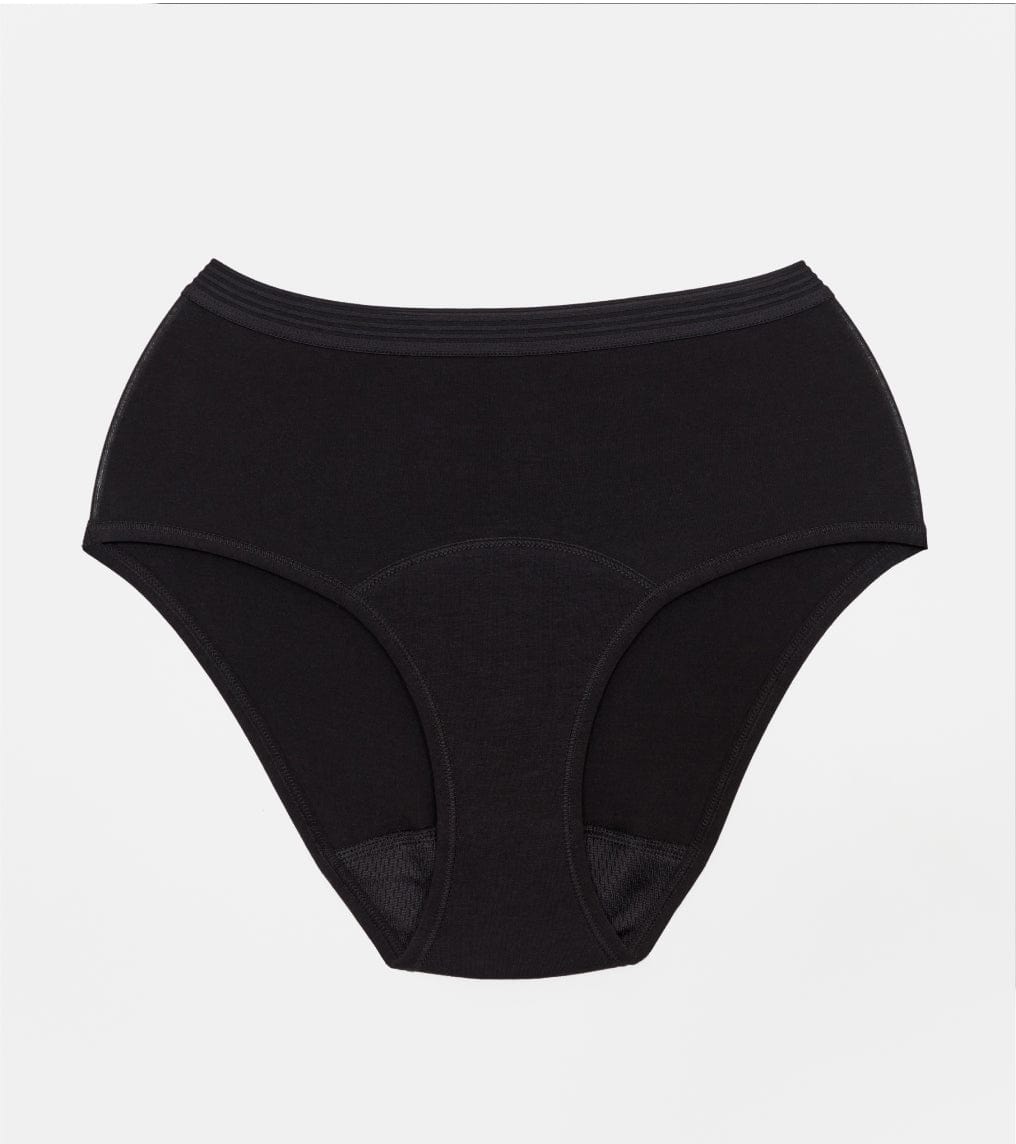 Black Briefs 95% Organic Cotton 5% Elastane Women Underwear
