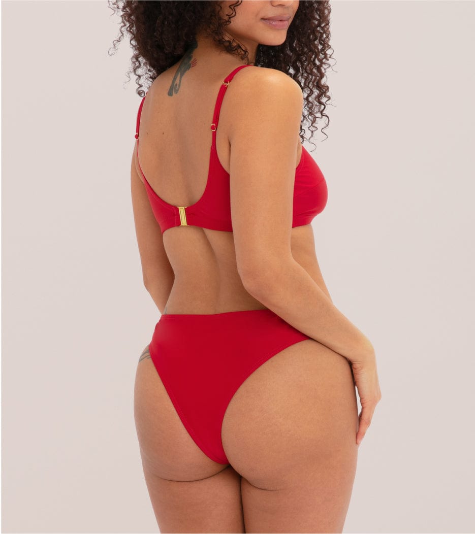 Period swimwear - Brazilian - Red