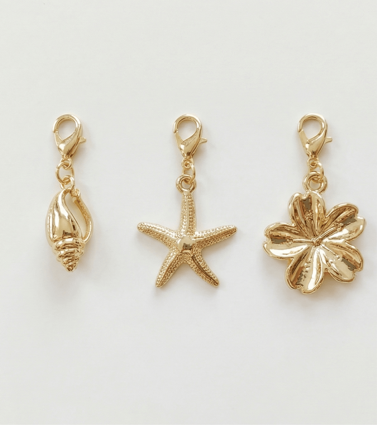Swimwear - Clip on charms - 3 - Gold